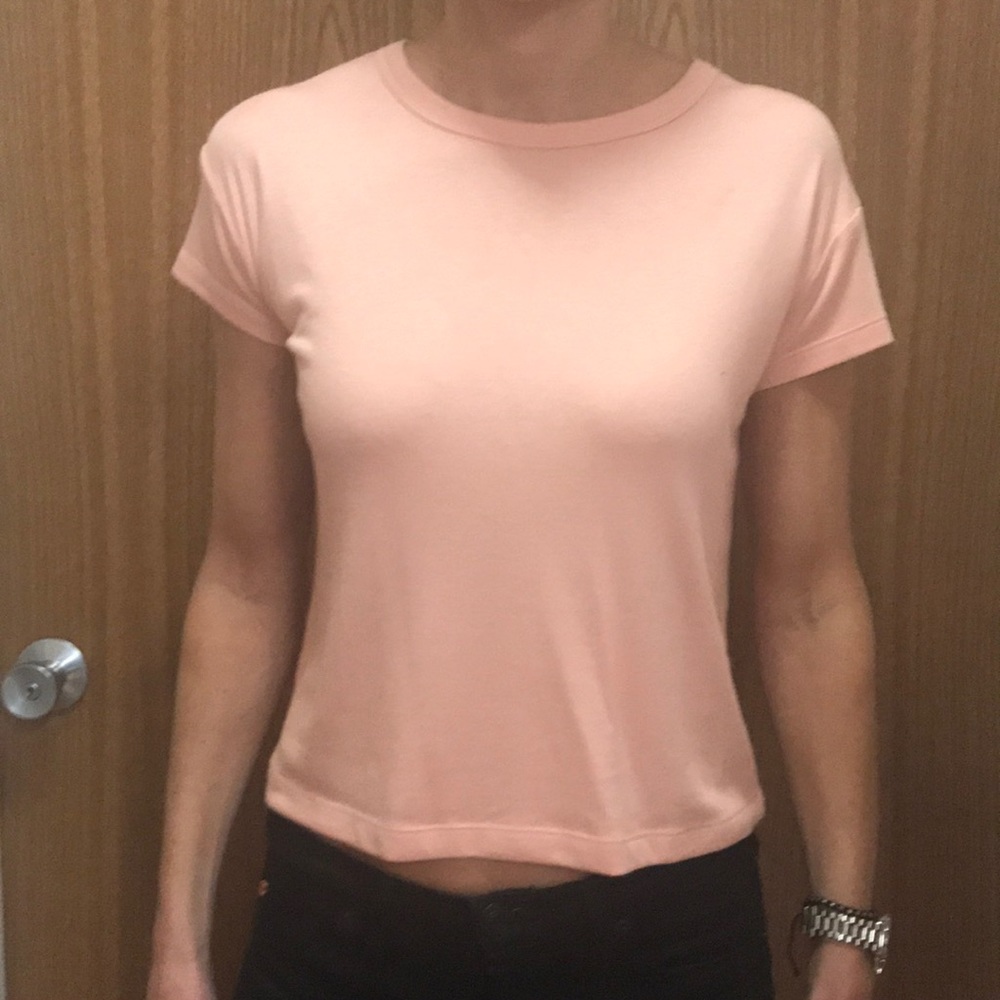 Short sleeved ribbed t-shirt